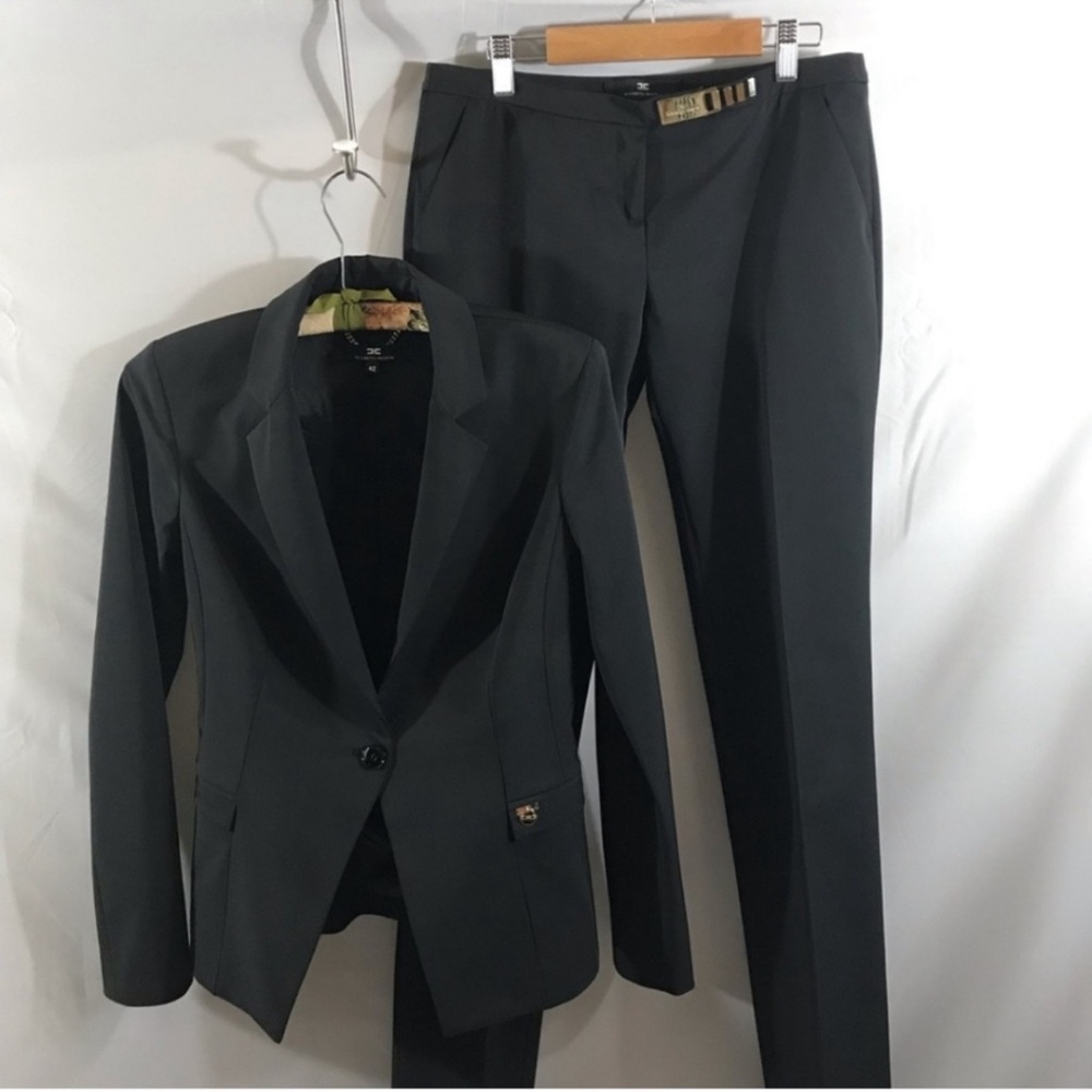 ELISABETTA FRANCHI Women's Black Suit